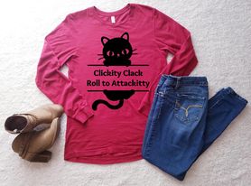 Clickity Clack Nerdy Cat