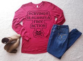 Crying is Always a Free Action