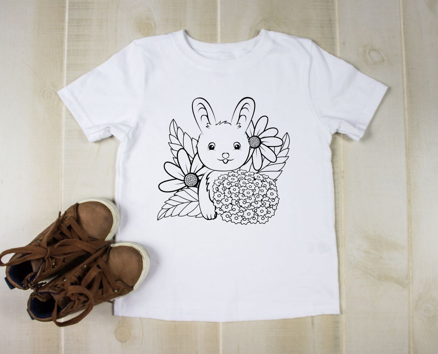 Bunny With Flowers