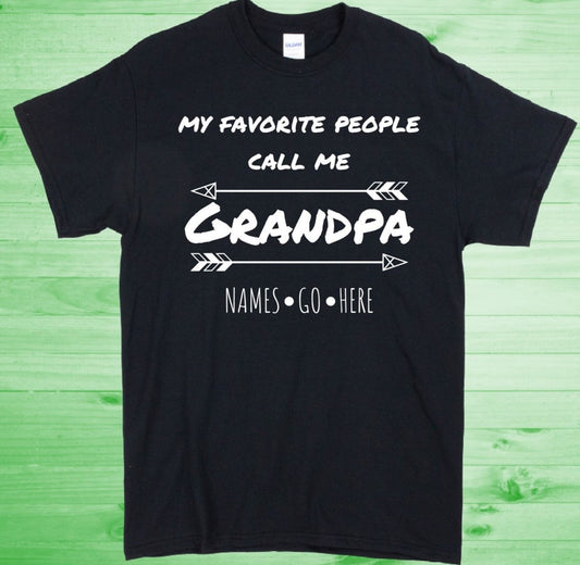 Customizable My Favorite People Call Me Grandpa