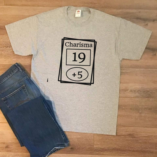 Dungeons and Dragons Style Stat Shirt