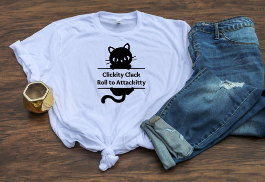 Clickity Clack Nerdy Cat