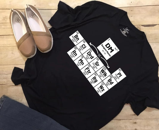 Dungeons & Dragons Style Periodic Table Shirt